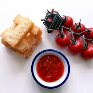 IMG 0545 300x300 - Gebakken funchi met een tomaten marmelade